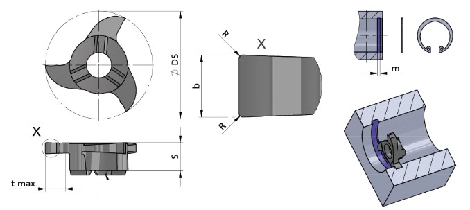 Пластина сменная Z18.0200.02/AL41F Dummel