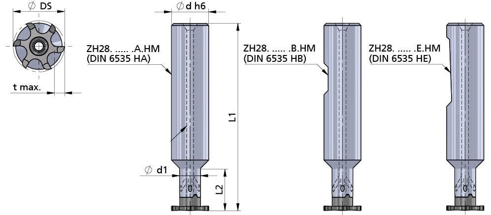 Державка ZH28.U1514.42.B.HM Dummel